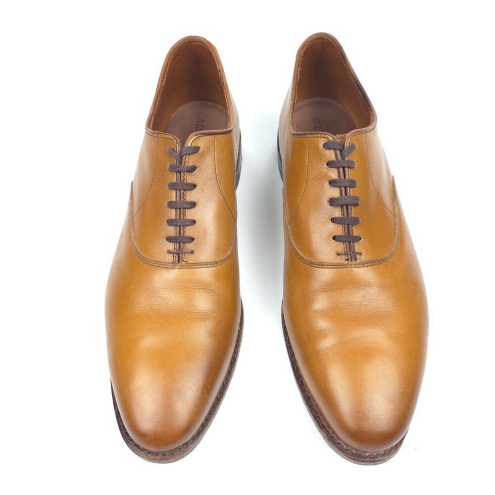 ALLEN EDMONDS Carlyle Plain-toe Oxford Dress Shoe Walnut Brown Leather Old Money